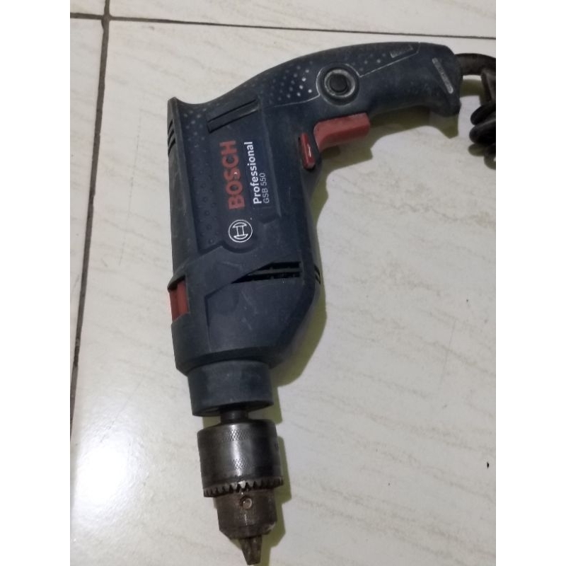 BOR 13MM BOSCH PROFESSIONAL GSB 550 KONDISI NORMAL SIAP PAKAI KERJA ORIGINAL BEKAS