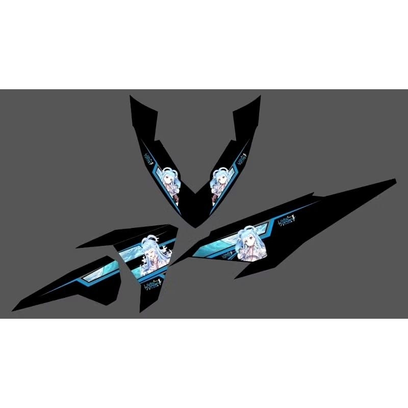 STRIPING STICKER TRANSPARAN HONDA VARIO LED OLD 125/150 CUSTOM ANIME KOBO KIEURU