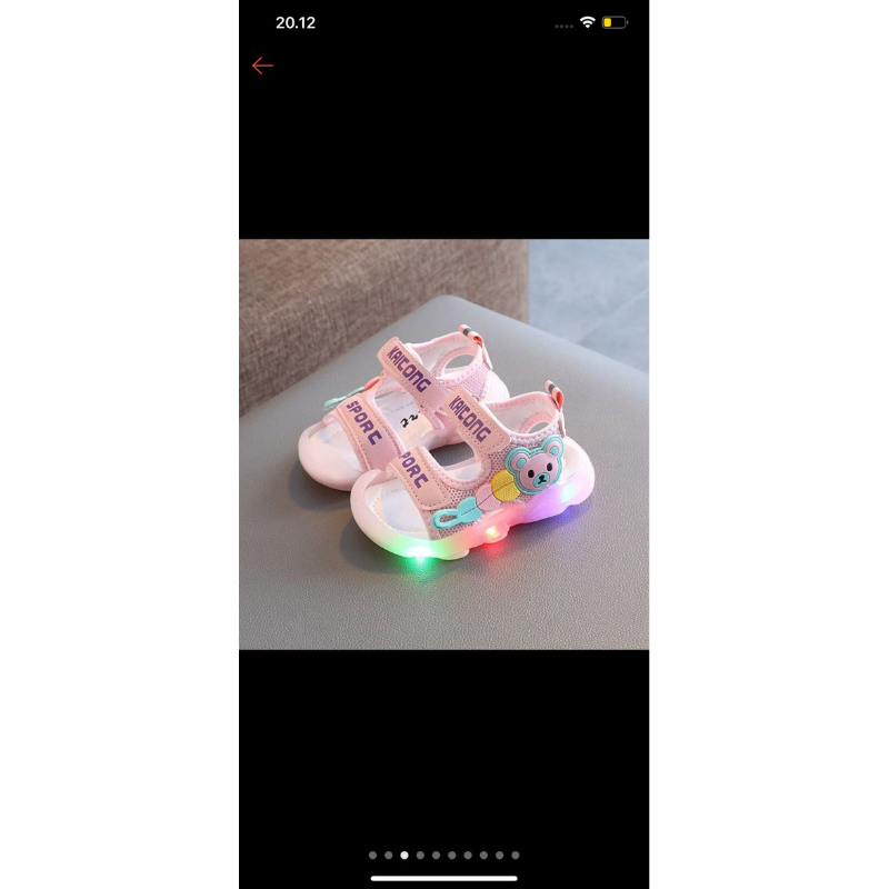 SANDAL LEBARAN ANAK PEREMPUAN LAMPU