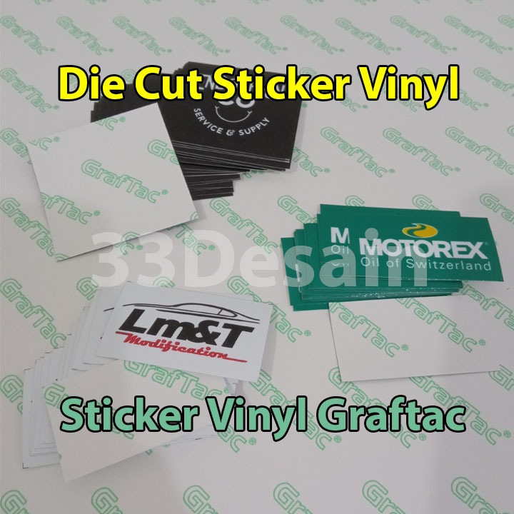 

Graftac - Buat Cetak Die Cut Sticker Custom Persegi Panjang - Stiker Vinyl Graftac Kotak