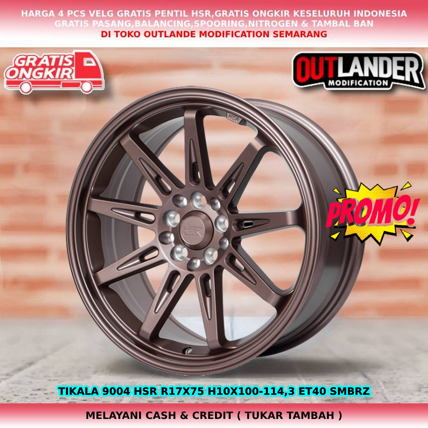 Velg Mobil Ring 17 Inoova Xpander Terios Rush HRV Stream HSR Tiklala Bronze / Velg Mobil Rush R17