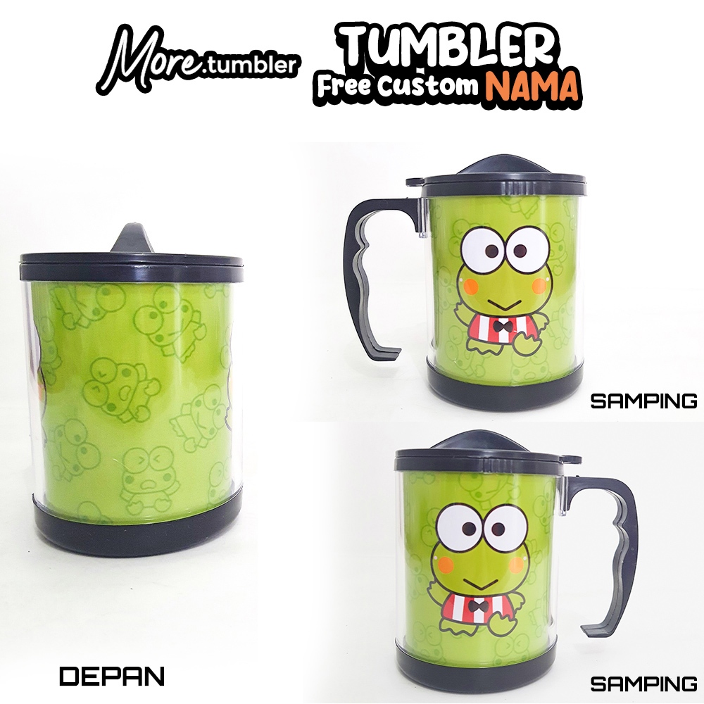 Tumbler MUG custom KEROPPI / gelas minum / Merchandise / souvenir / kado / type M