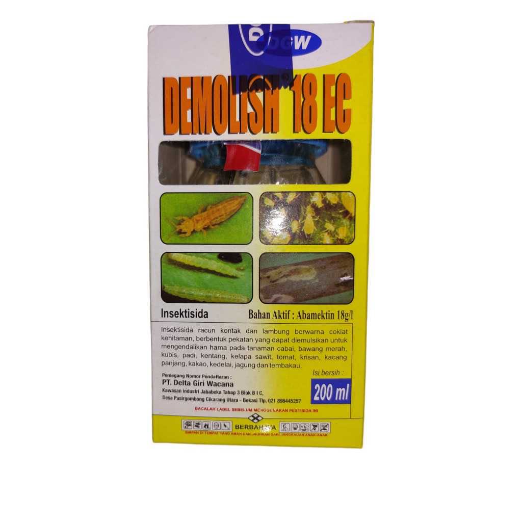 INSEKTISIDA DEMOLISH 18 EC 200 ML free Kaos Demolish