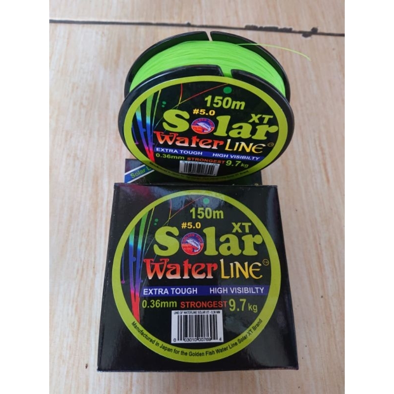 senar pancing water line solar xt 150m 0,36mm
