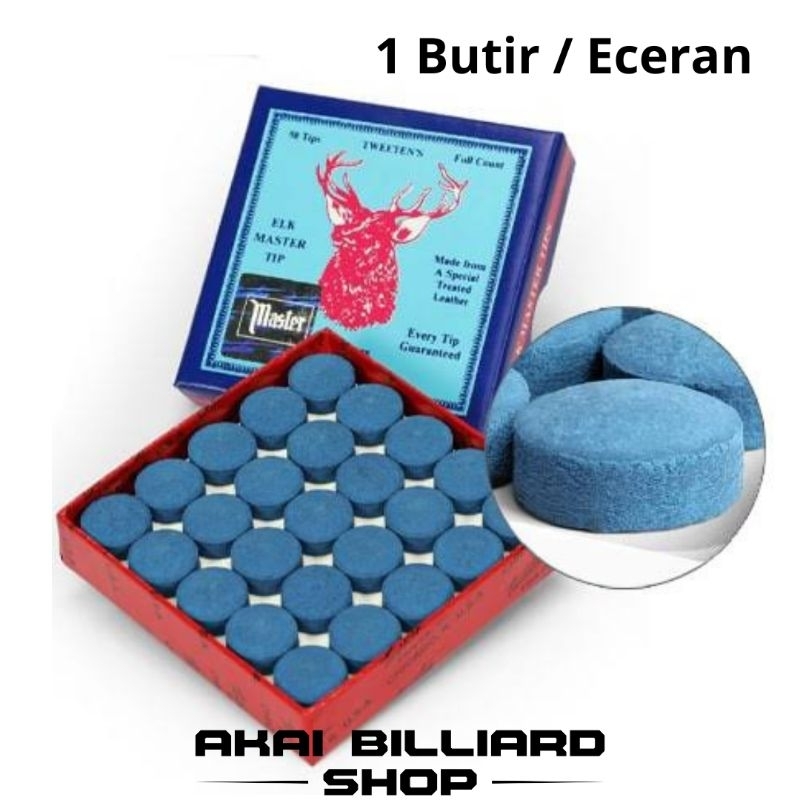 Master Tip Billiard 10 - 11 - 12 - 13 Mm Cue Tip Stik Billiard Snooker / Lokasi