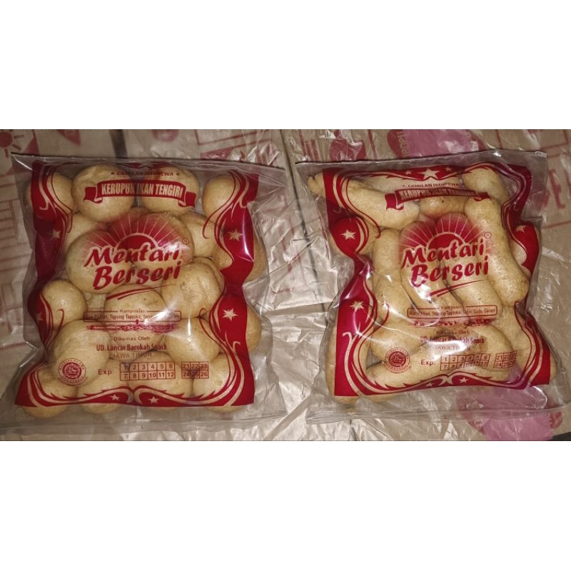 

Krupuk Ikan Tengiri 30 gr / Kerupuk Amplang