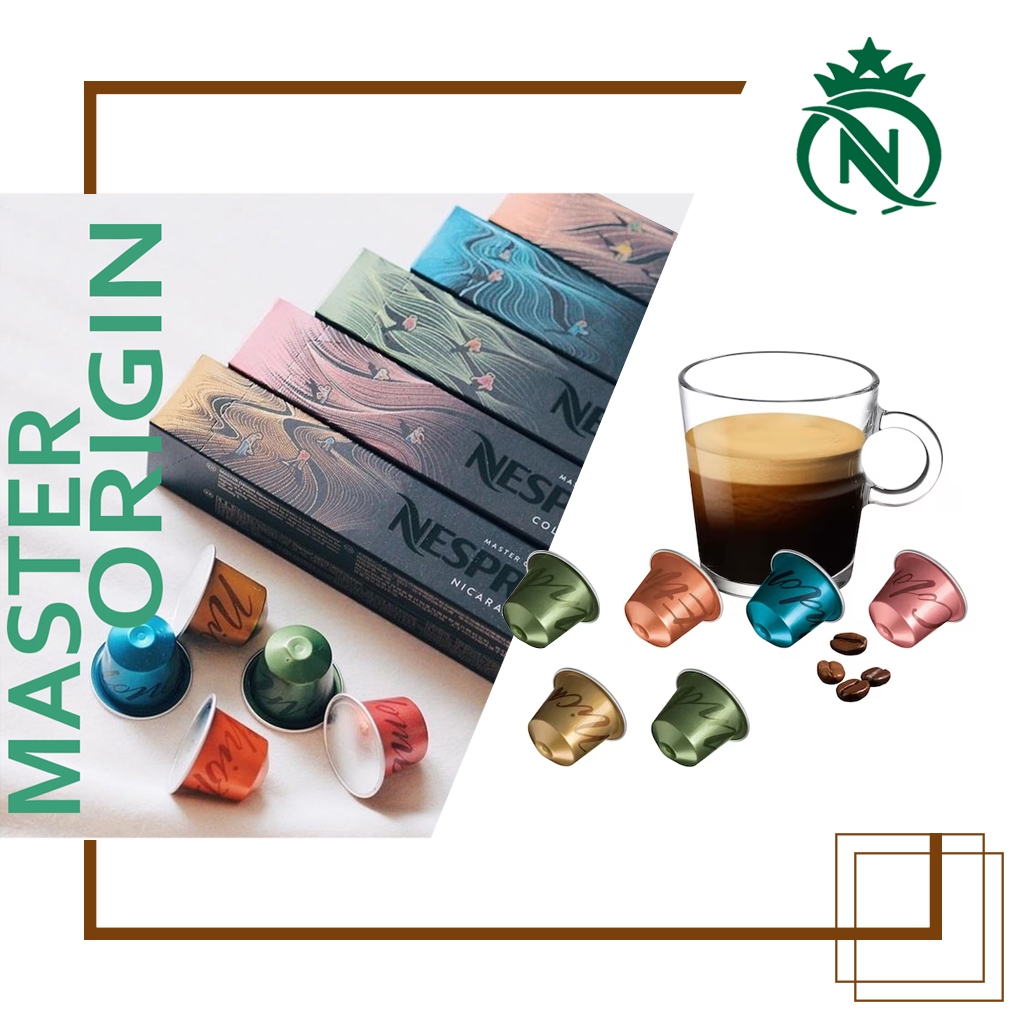 

Capsule Nespresso Master Origin All Varian Rasa - Kopi Kapsul Original Nestle Colombia Ethiopia India Indonesia Nicaragua
