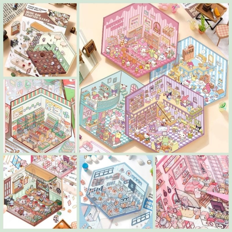 

stiker anak dekor ruang 3D room deco-pack diy