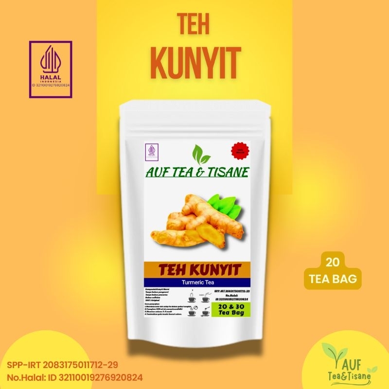 

Turmeric Tea / Teh Kunyit,Isi 20 Tea Bag(Teh Celup) 'AUF TEA & TISANE'