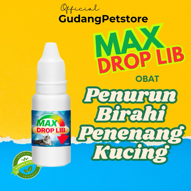Penurun birahi libido kucing MAX DROP LIB penenang kucing