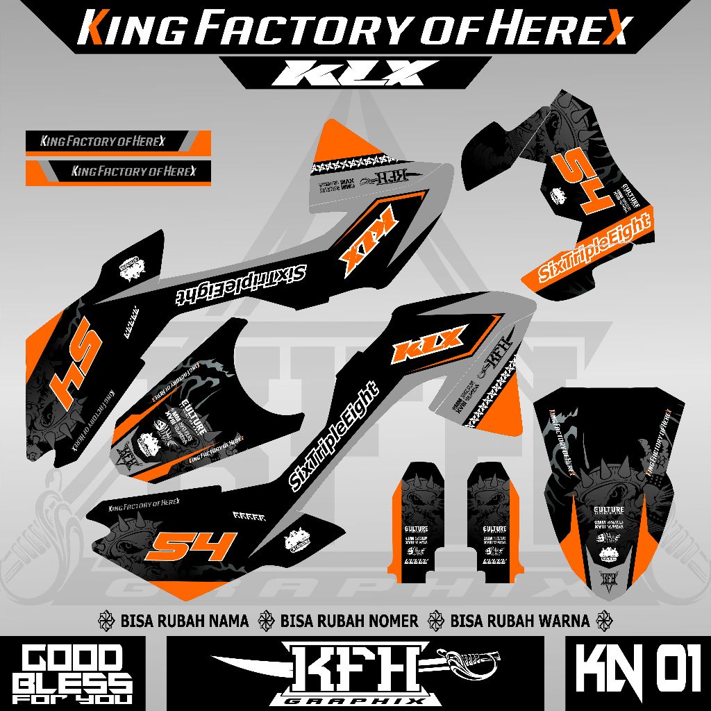DECAL STIKER STICKER KLX 150 G - KLX 150 L - KLX 150 BF EXTREME - KLX 150 BF SE - KLX 150 BF SE EXTR