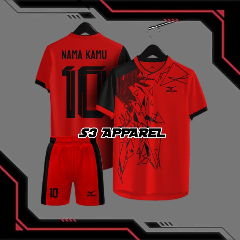 Jersey futsal cewek custom nama dan nomor punggung