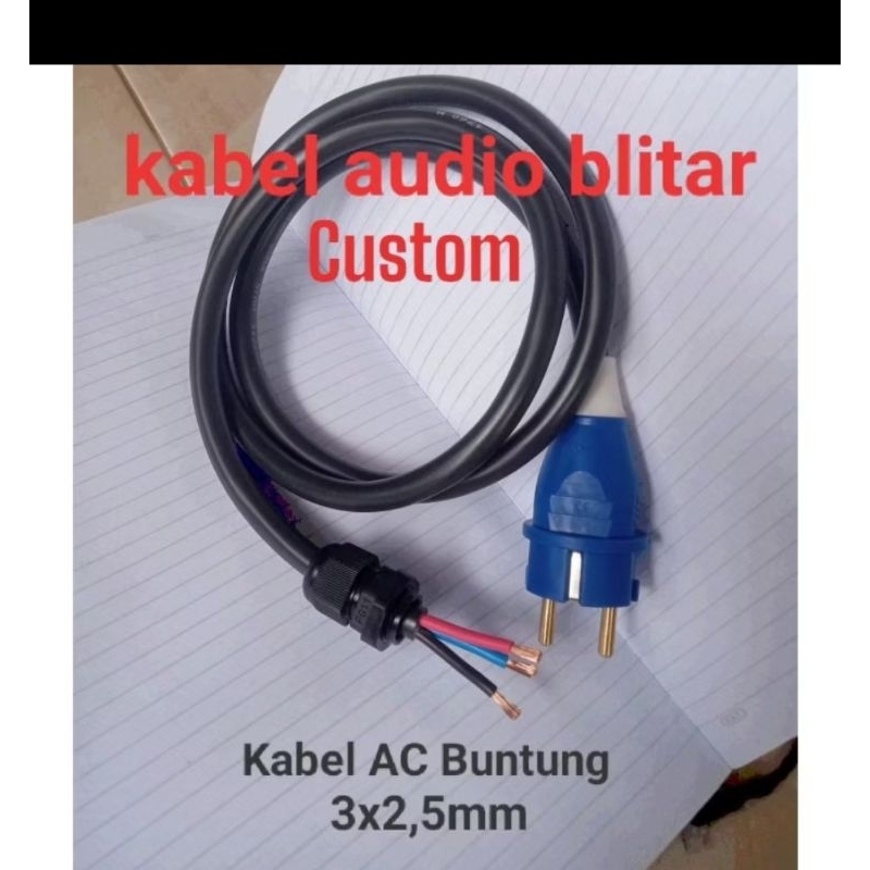 KABEL POWER AC BUILD UP Kabel 3x2.5 mm SERAMBUT Original Steker ewig / Kabel AC power built up 3x2,5