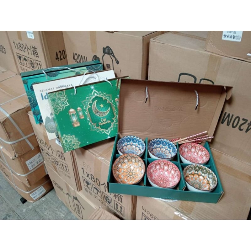 MANGKOK HAMPERS ISI 6 idul Fitri