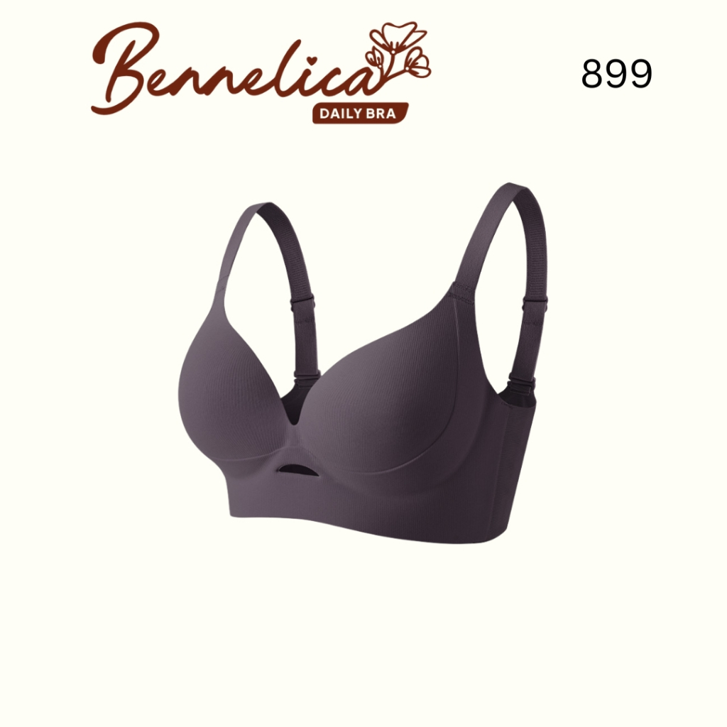BenneLica Woman Pijat Push Up Bra BH Beha Cewek Tanpa Kawat Kait Belakang 899 Fashion Wanita Lembut 