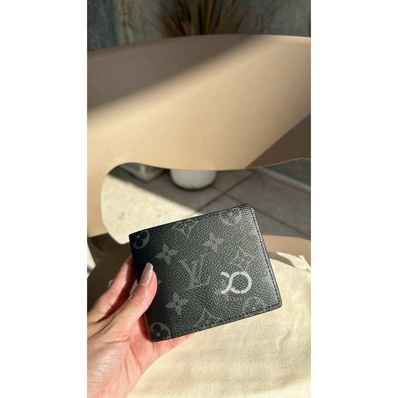 LV Slender Wallet Men Monogram Eclipse