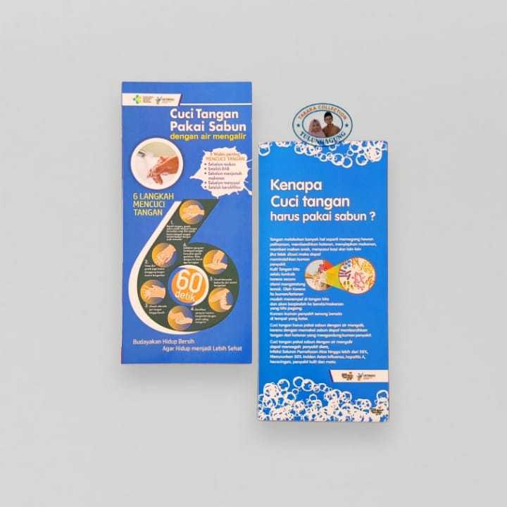 

Flyer Cara Cuci Tangan Pakai Sabun Dengan Air Mengalir | Flyer PHBS | Flyer CTPS | GERMAS