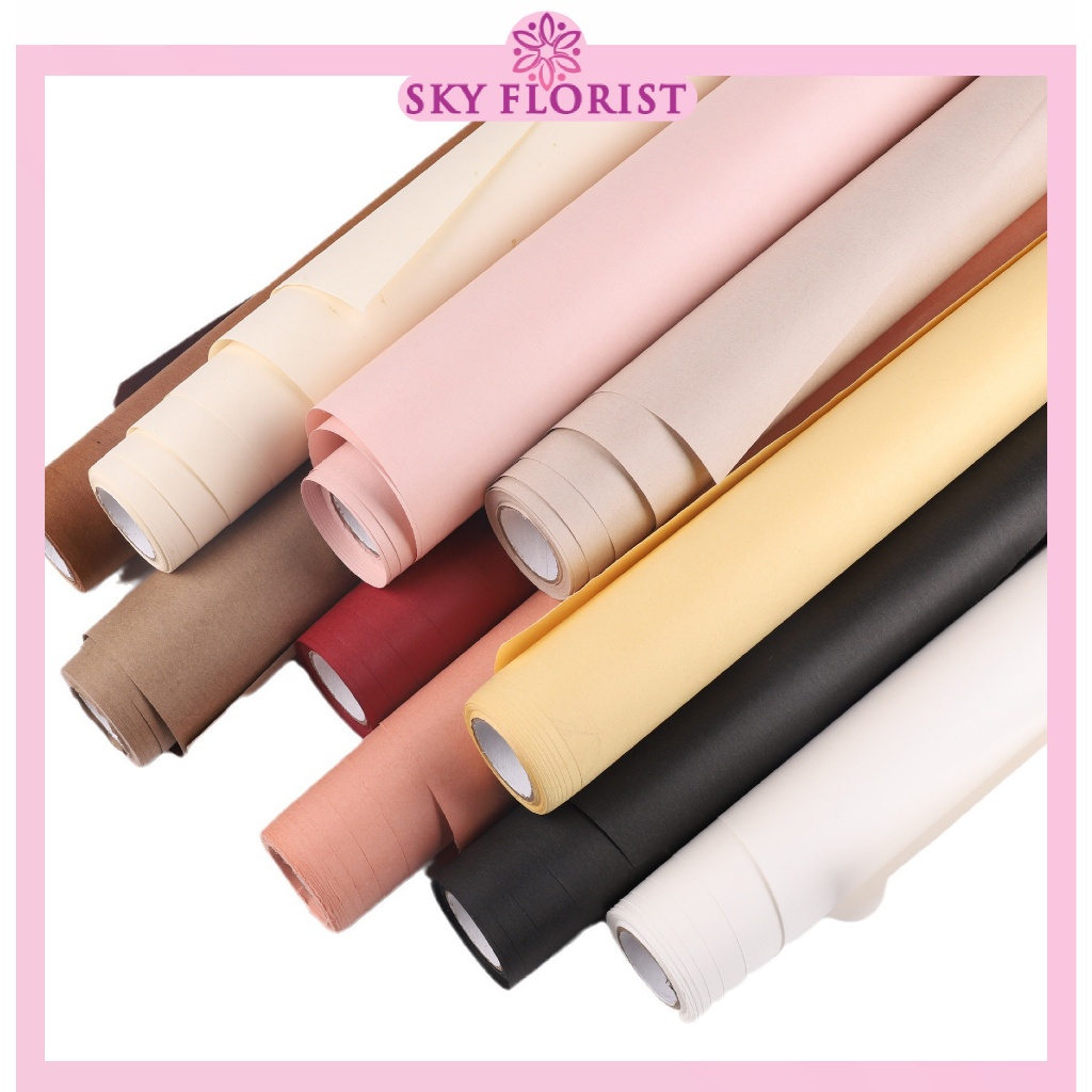 

Roll Kertas Buket Bunga Polos Solid Color Cellophane Paper Flower Wrap R20