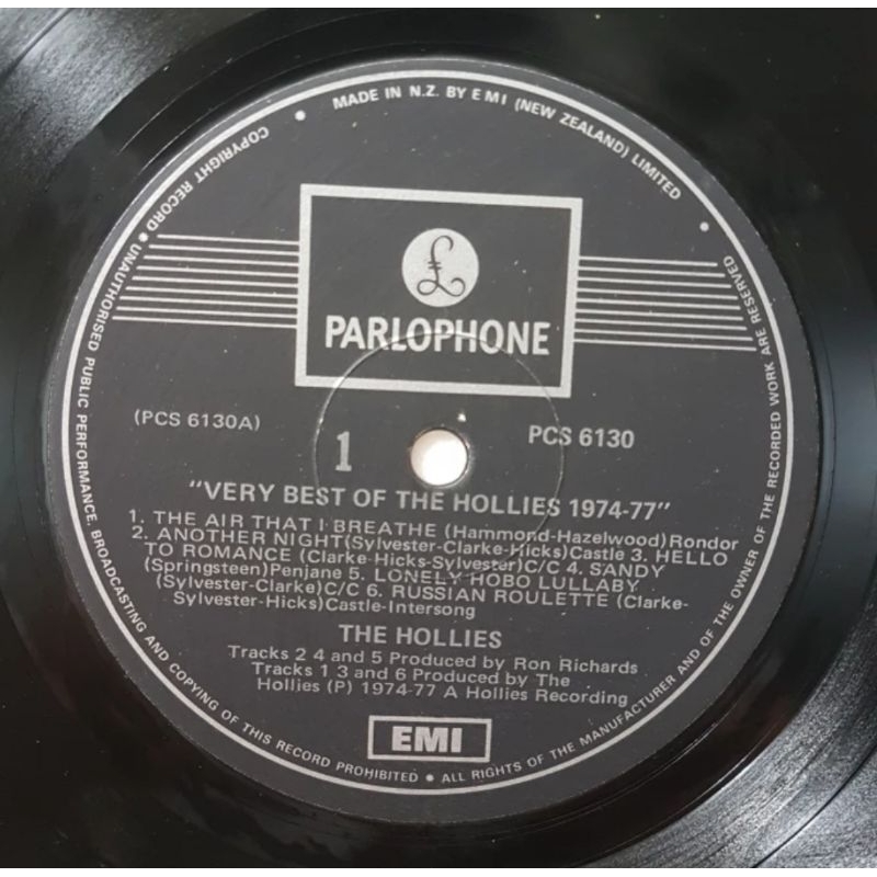Vinyl Piringan Hitam 12 inch The Hollies - Very Best Of The The Hollies 1974/77