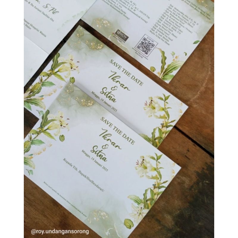 Undangan Pernikahan Rustik kd. Avis 112
