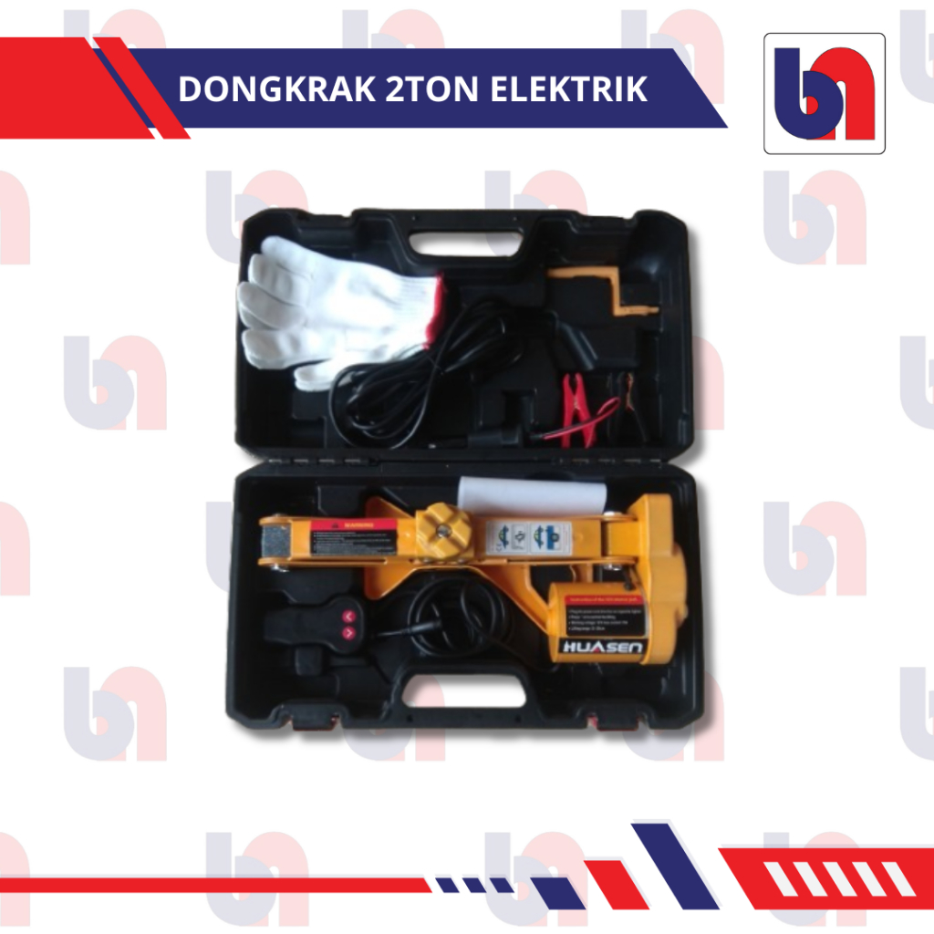 Dongkrak Mobil Jembatan Elektrik Maks. 3Ton 12V Portable Hidrolik Ulir Set Remote Free Tas Penyimpan