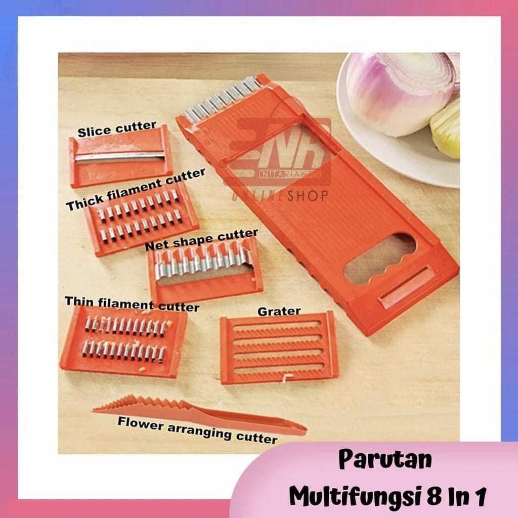 Parutan Multifungsi 8in1 / Parutan sayur / Parutan Serbaguna / Parutan