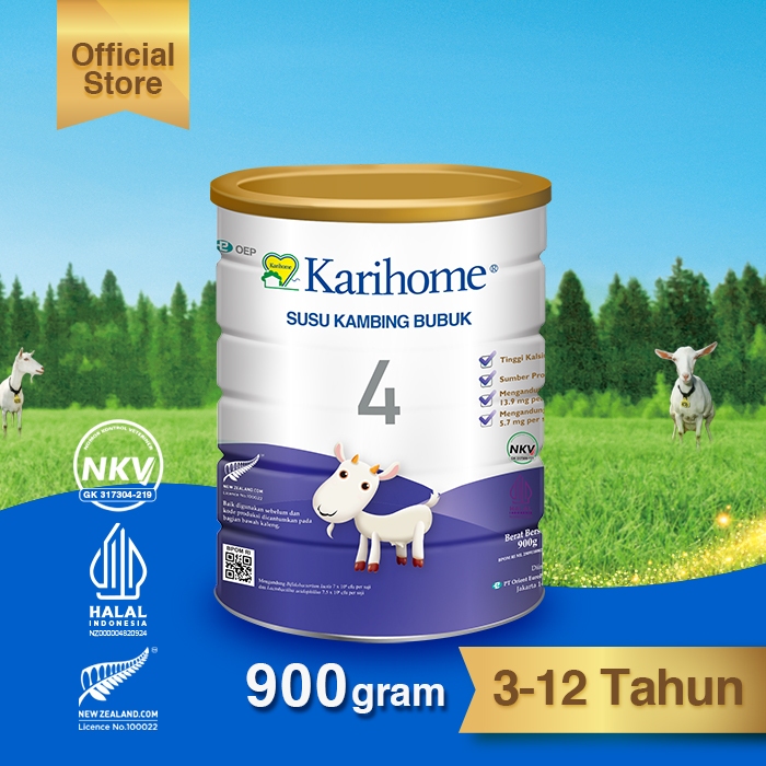 

Karihome 4 Susu Kambing Bubuk untuk Anak usia 3 – 12 tahun