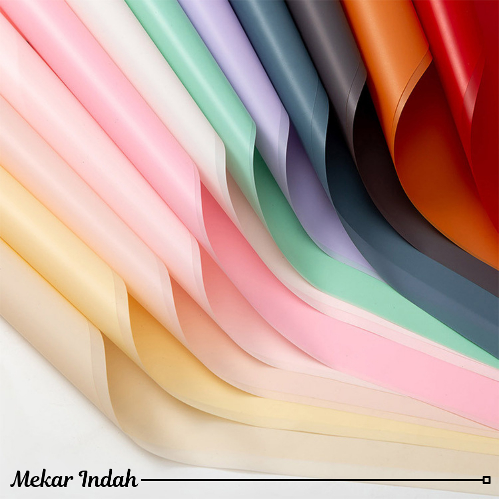 

[5 LEMBAR] Flower Wrapping Paper Kertas Buket Bunga Polos Korea Cellophane Waterproof