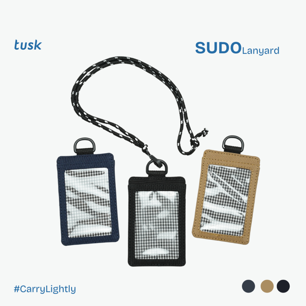 

NEW PRODUCT TUSK SUDO LANYARD - GANTUNGAN KARTU SATU SISI MUAT HINGGA 3 KARTU DILENGKAPI TALI COCOK