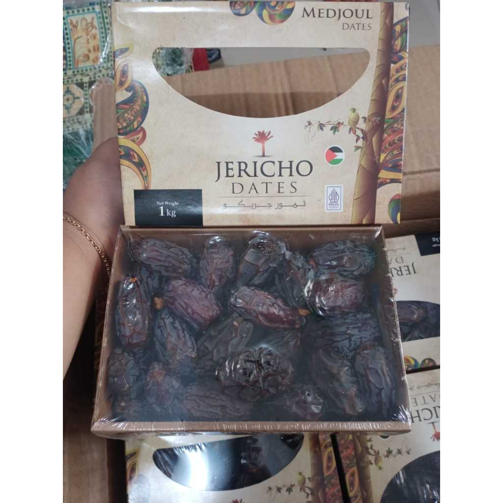 

Medjool Jericho Dates palestine 1kg kemasan original