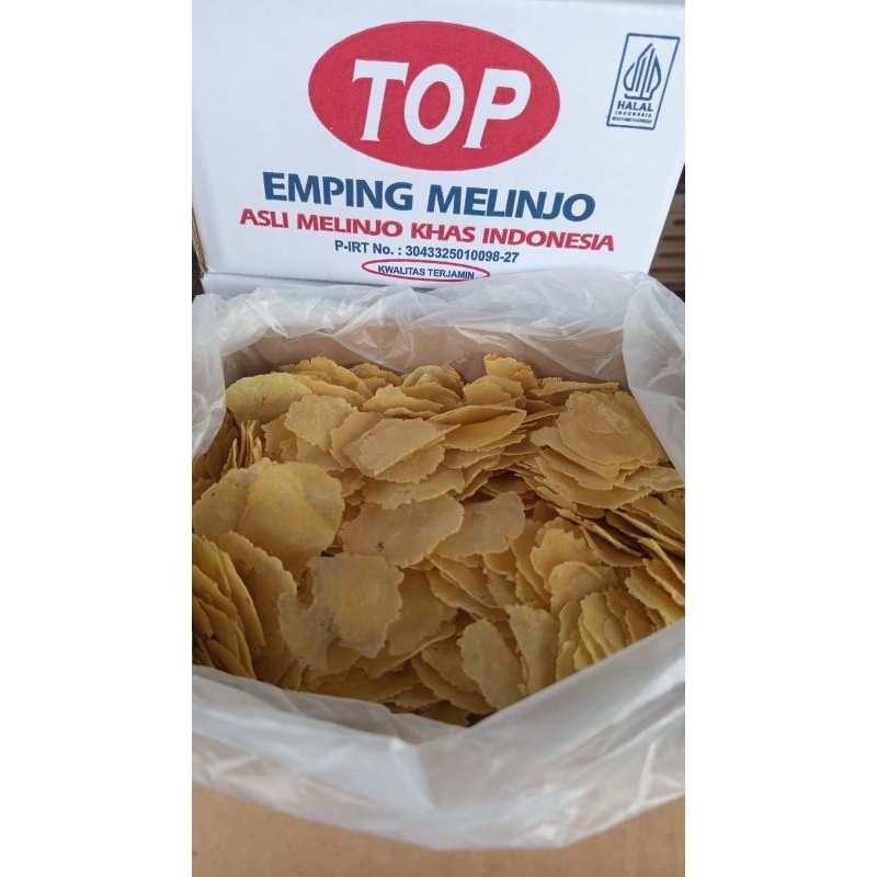 

emping melinjo kemasan 1kg kualitas super