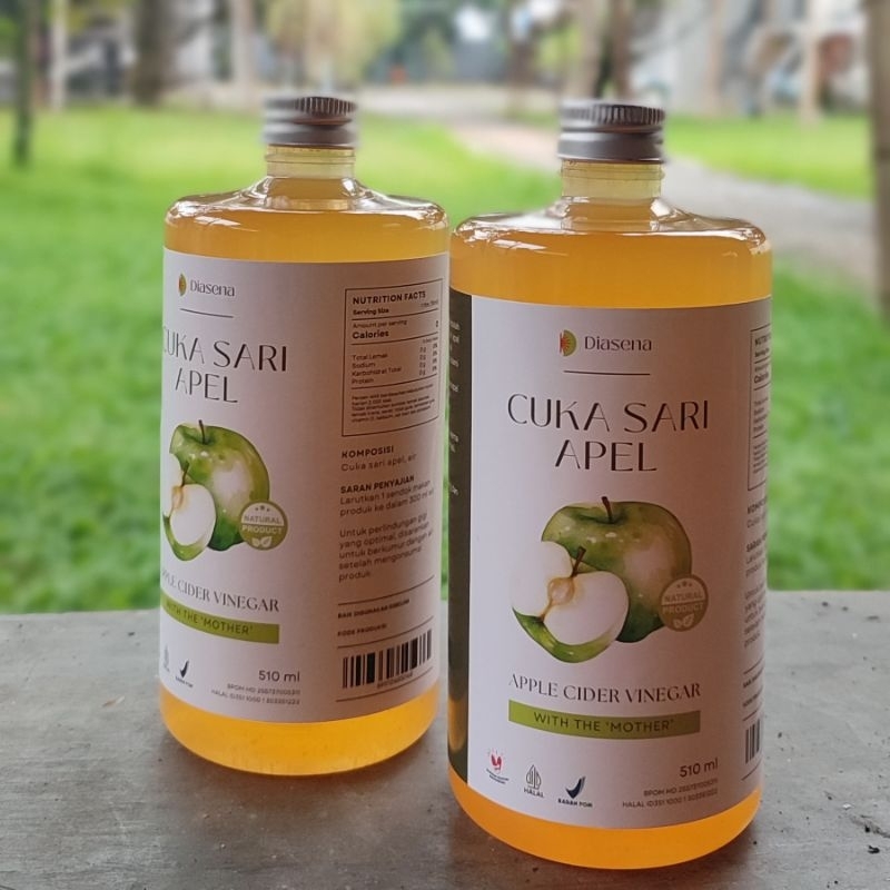 

Cuka Sari Apel Diasena Organik BPOM Halal 510 ml