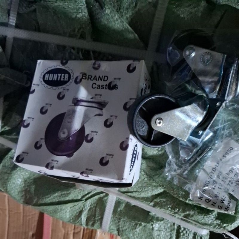 Roda hunter KOTAK PUTIH  Etalase 2 Inch / set (4buah ).