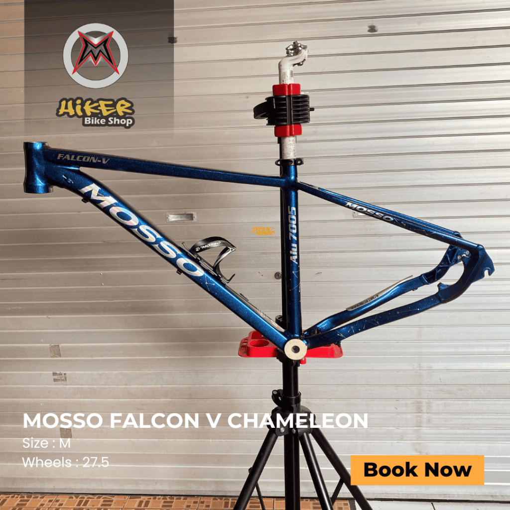 Frame Alloy MTB Mosso Falcon V Chameleon Size M Ban 27.5 Tapered Diameter Seattube 31.6mm QR 135x10m