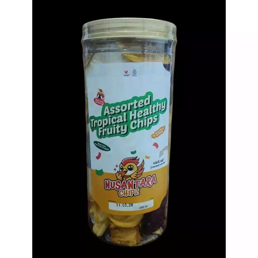 

Nusantara Chipz Keripik Buah Kering Campur - Tropical Healthy Fruit Chips