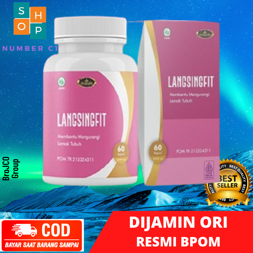 Pelangsing Obat Diet Herbal Penurun Berat Badan Aman Body Slim Langsing Alami Pro BPOM Penurun Berat