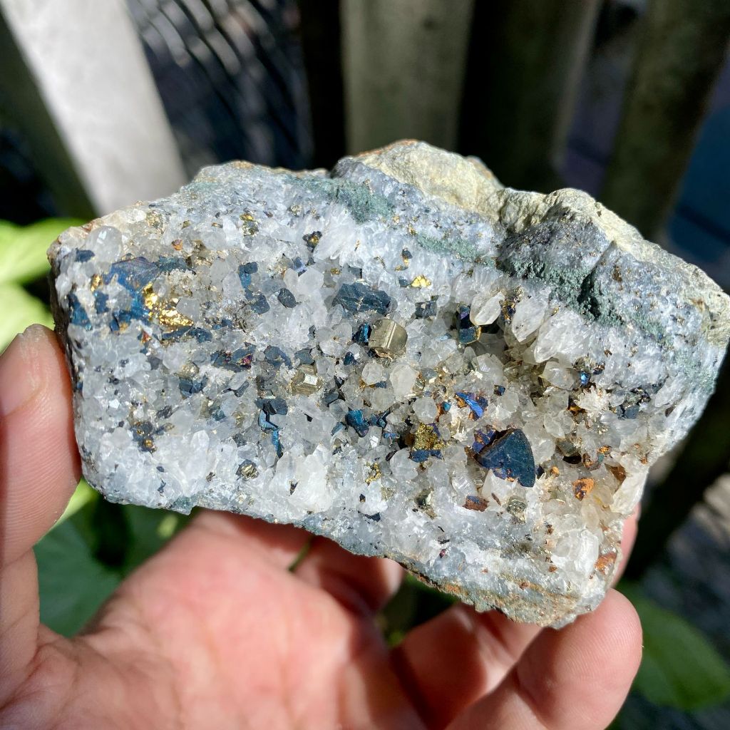 Natural Chalcopyrite - Bongkahan Pyrite Crystal Mineral Gems Collection