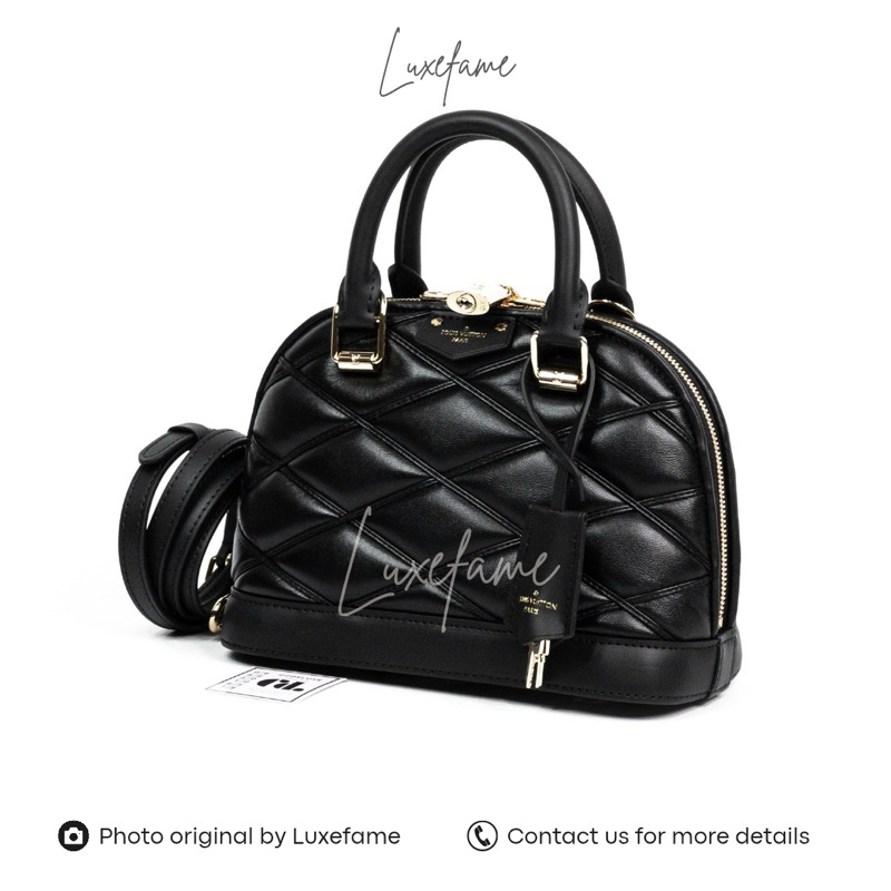 Alma BB Bag in Black Lambskin GHW