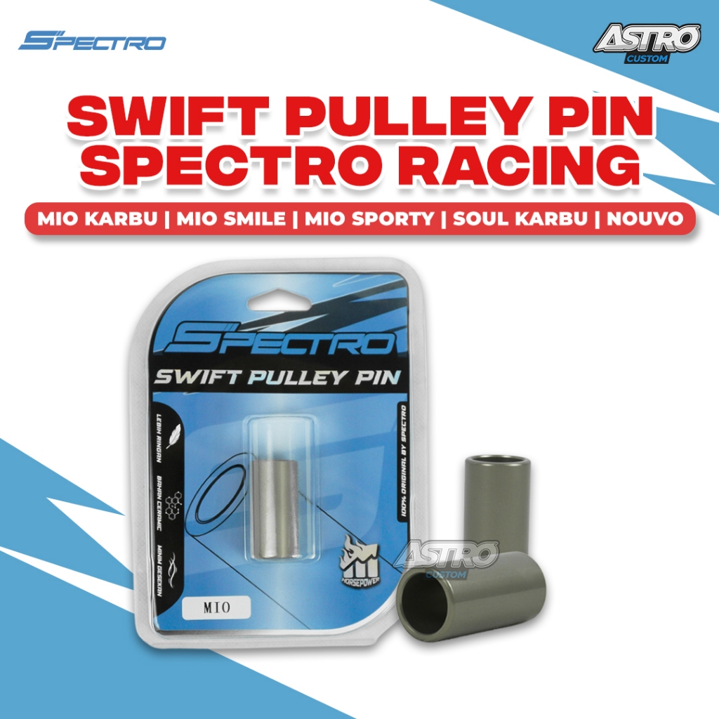 Spectro Pulley Pin Swift Mio Karbu Sporty Smile Soul Fino Nouvo Bushing Ceramic Rumah Roller Bosh