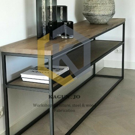 meja rak kaki besi 100x50x100cm CUSTOM