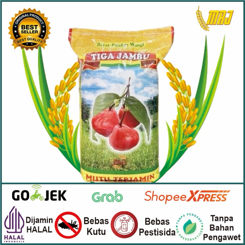 

BERAS CAP TIGA JAMBU 5kg 10kg 20kg