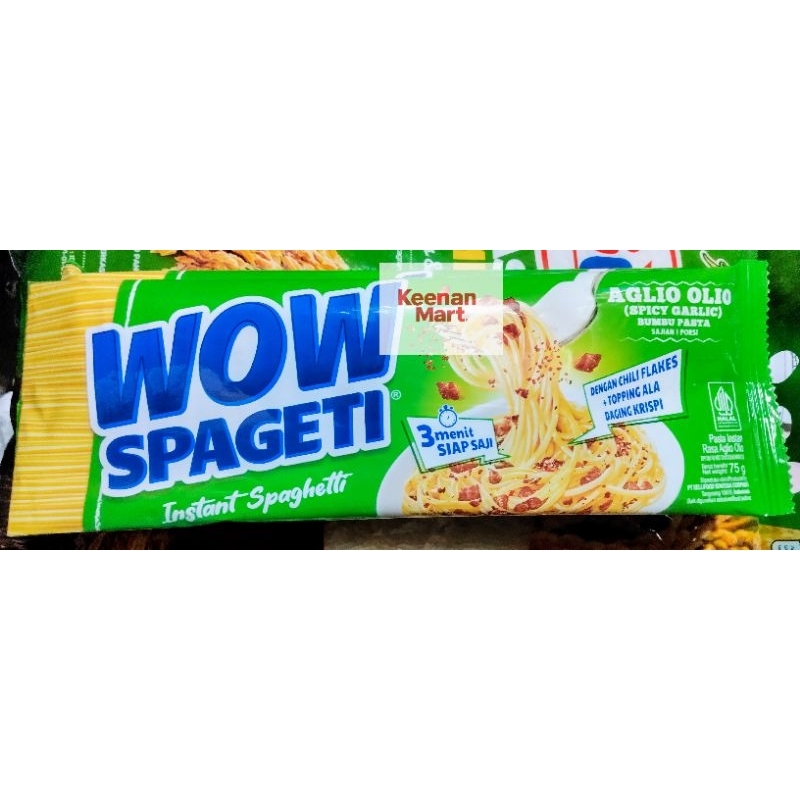 

WOW SPAGETI AGLIO OLIO (SPICY GARLIC) - MI INSTAN PREMIUM 75 g