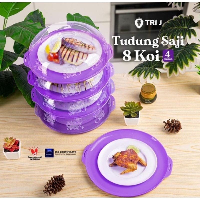 P ( P39 ) TUDUNG SAJI CRYSTAL KOI 4 SUSUN/TUDUNG SAJI KOI