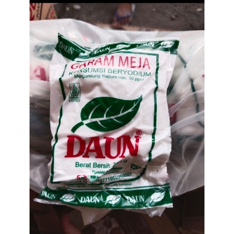 

garam meja Daun