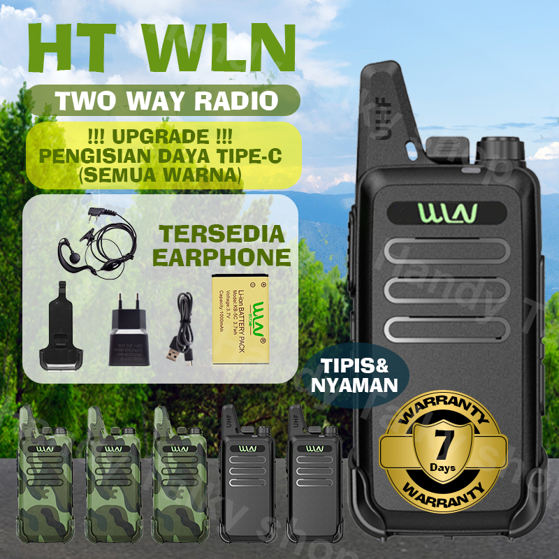 HT Walkie Talkie WLN C1 UHF Handy Talky Two way Radio C1 430MHz-440MHz 16 Channel Walkie Talkie 90 H