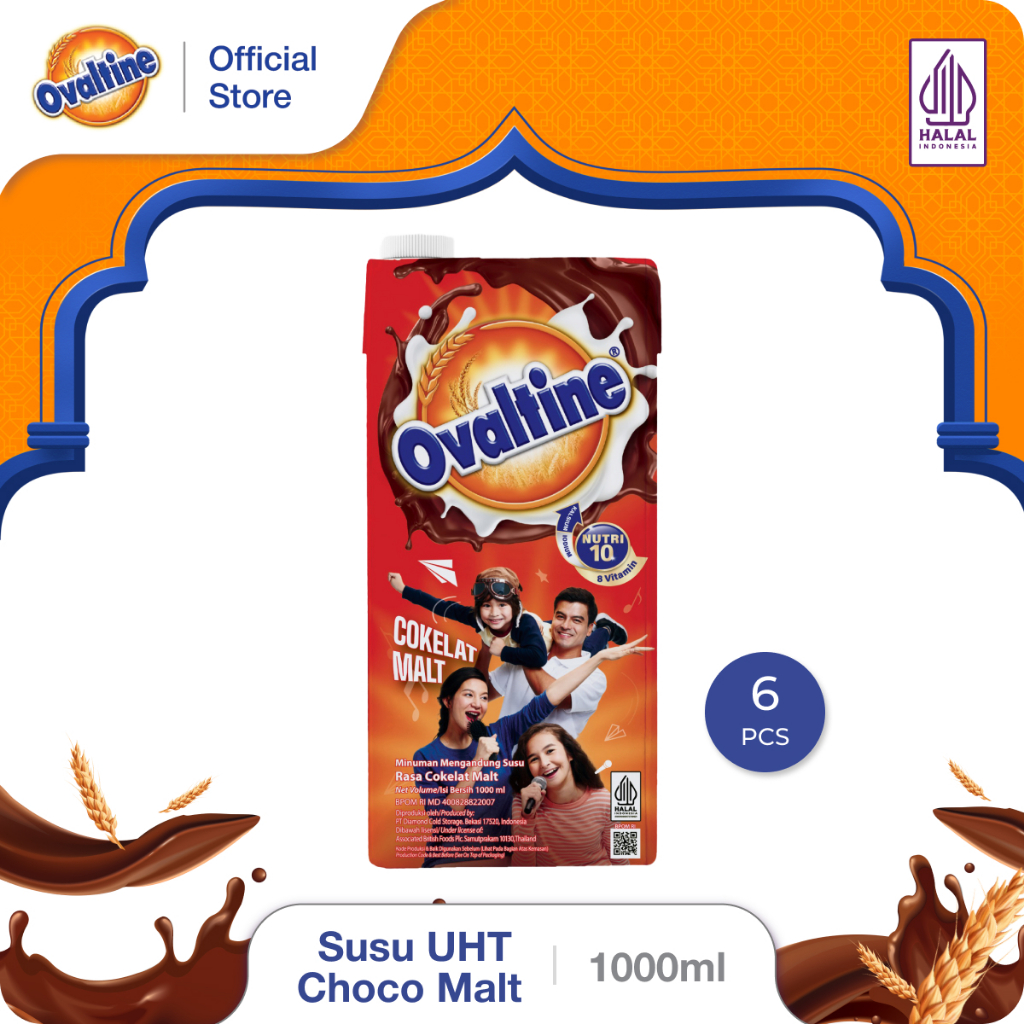 

Ovaltine Susu UHT Choco Malt 1L x 6pcs