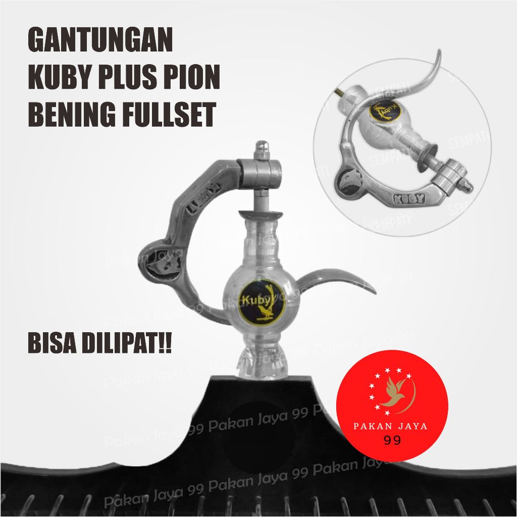 READY GANTUNGAN KUBY KONDE SILVER LENGKAP PION AKRILIK BENING CANTOLAN SANGKAR KOTAK BURUNG KACER