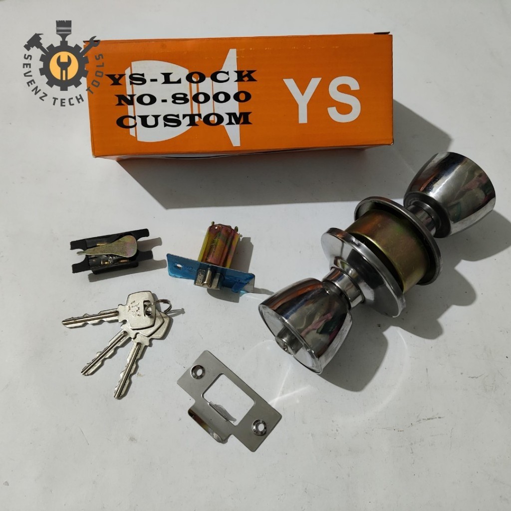 KUNCI PINTU BULAT KAMAR TIDUR / MANDI YS LOCK / KUNCI BULAT YS DOOR LOCK KAMAR MANDI / KAMAR TIDUR S