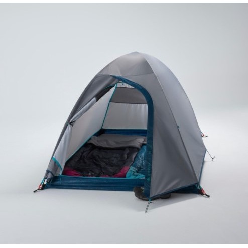 PROMO Decathlon Quechua Tenda MH100 2 Orang Abu - abu