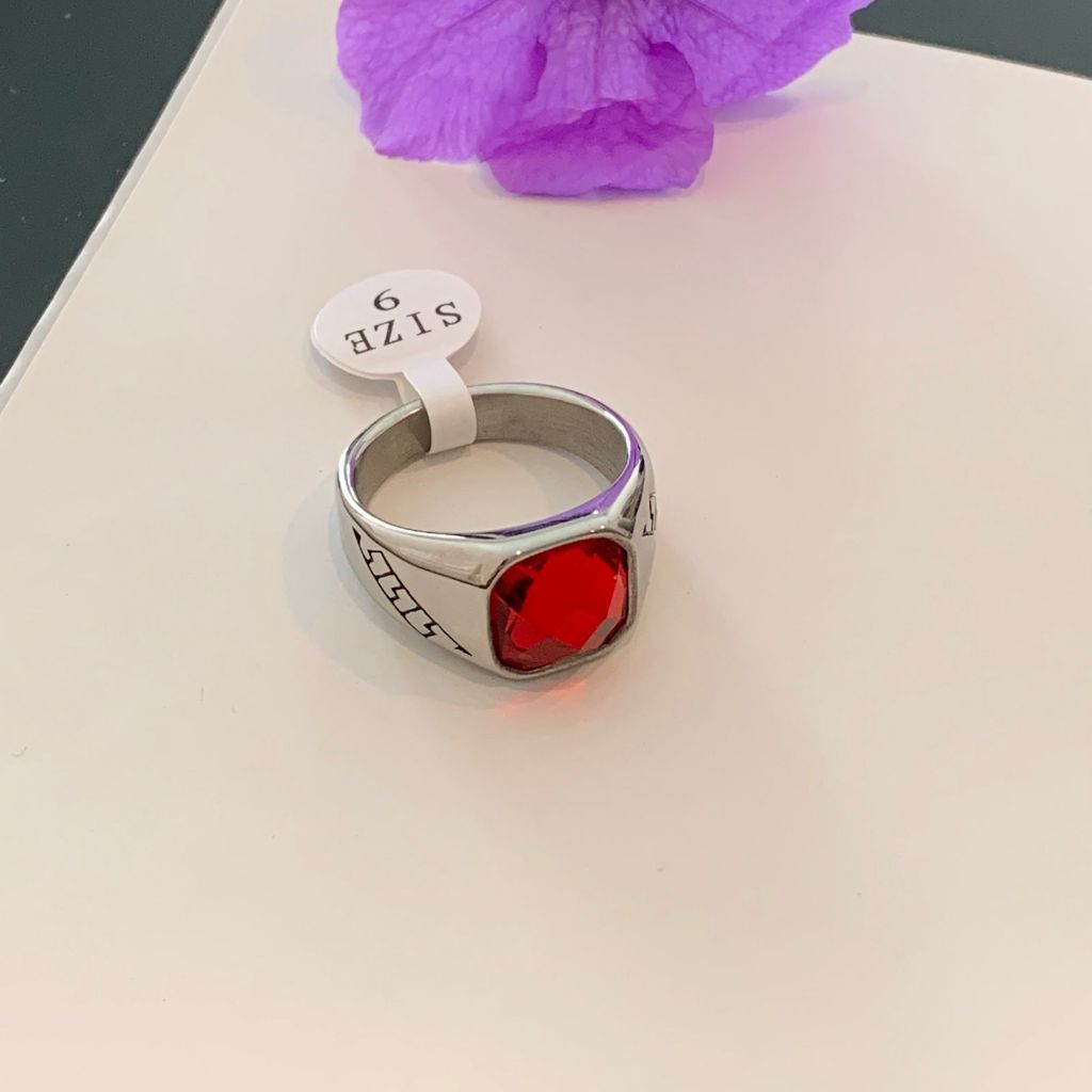 Eyedreams - CINCIN SIMPLE PRIA AKSESORIS PRIA BATU CINCIN SHAPPIRE CINCIN PERAK PREMIUM